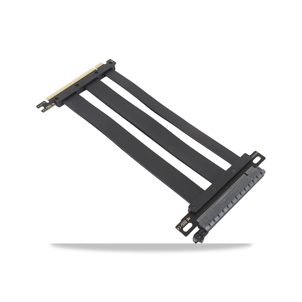 صورة منتج كيبل رفع مرن محسن بمنفذ PCIE 4.0 × 16 من اومكوت لـ 4090 (ti)، مناسب لحافظات الكمبيوتر، مادة ايه بي اس، اسود - كود الصنف reemco-2027-1511154 - ماركة يباع من خلال reemco - توريد وتصوير حصري لشركة ريمكو القابضة السعودية