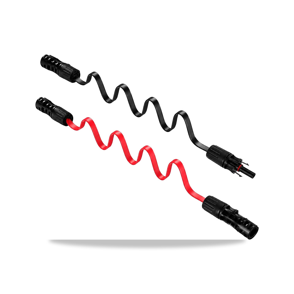 صورة منتج كيبل تمديد مسطح للطاقة الشمسية 12AWG بطول 6.6 قدم MC4 من ليهيتيك، اسود – اللون أسود + أحمر – 30 أمبير - كود الصنف reemco-2027-1511228 - ماركة يباع من خلال reemco - توريد وتصوير حصري لشركة ريمكو القابضة السعودية