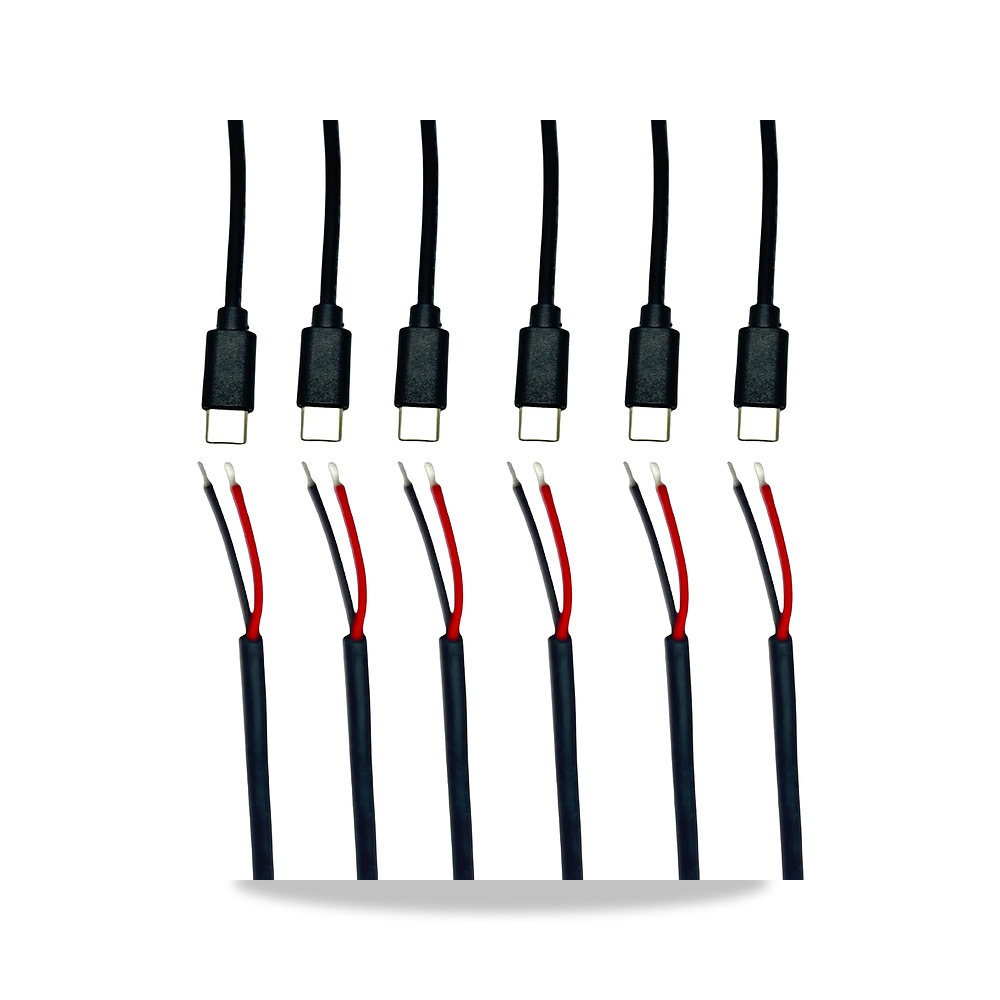 صورة منتج كيبل طاقة USB C ذكر الى 2 دبوس بطرف مفتوح 20 ايه دبليو جي بطول 1 قدم 5 فولت/5 امبير من ثاود، 6 قطع THAODE - كود الصنف reemco-2027-1511294 - ماركة يباع من خلال reemco - توريد وتصوير حصري لشركة ريمكو القابضة السعودية