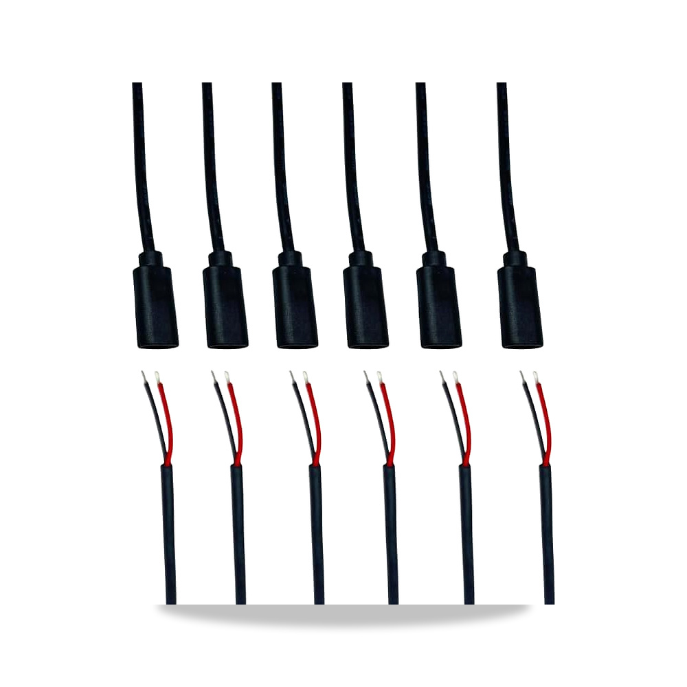 صورة منتج كيبل طاقة USB C انثى الى 2 دبوس بطرف مفتوح 20 ايه دبليو جي بطول 1 قدم 5 فولت/5 امبير من ثاود، 6 قطع THAODE - كود الصنف reemco-2027-1511295 - ماركة يباع من خلال reemco - توريد وتصوير حصري لشركة ريمكو القابضة السعودية