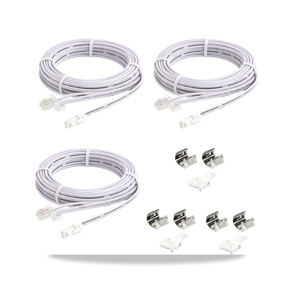 صورة منتج كيبل تمديد LED ابيض بطول 6 قدم 12-24 فولت مع قابس، موصل نحاسي 18AWG – LED مرن، توصيل لشريط LED، اضاءة السقف - كود الصنف reemco-2027-1511419 - ماركة يباع من خلال reemco - توريد وتصوير حصري لشركة ريمكو القابضة السعودية