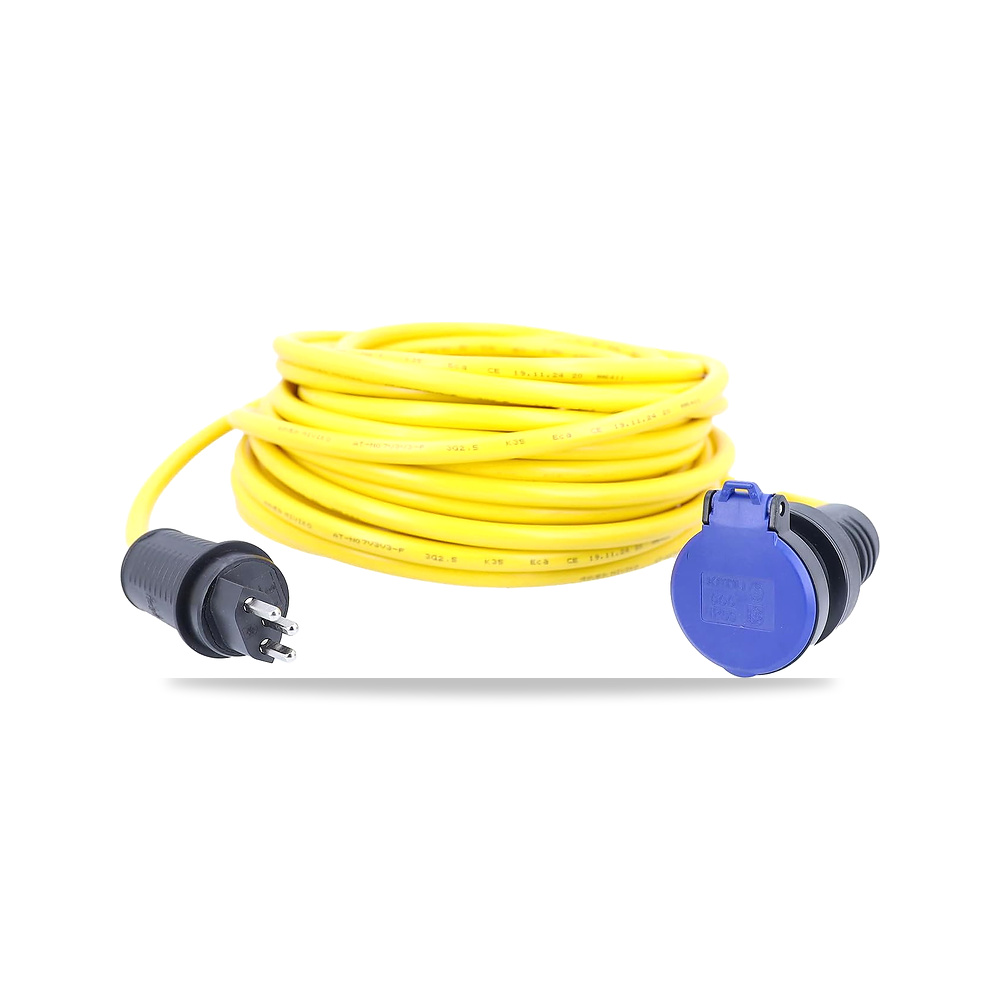صورة منتج اس- شوابي كيبل موقع البناء بطول 10 متر AT-N07V3V3-F 3G1.5، قابس ووصلة SEV T13، 230 فولت/10 امبير، بناء اصفر - كود الصنف reemco-2027-1511482 - ماركة يباع من خلال reemco - توريد وتصوير حصري لشركة ريمكو القابضة السعودية