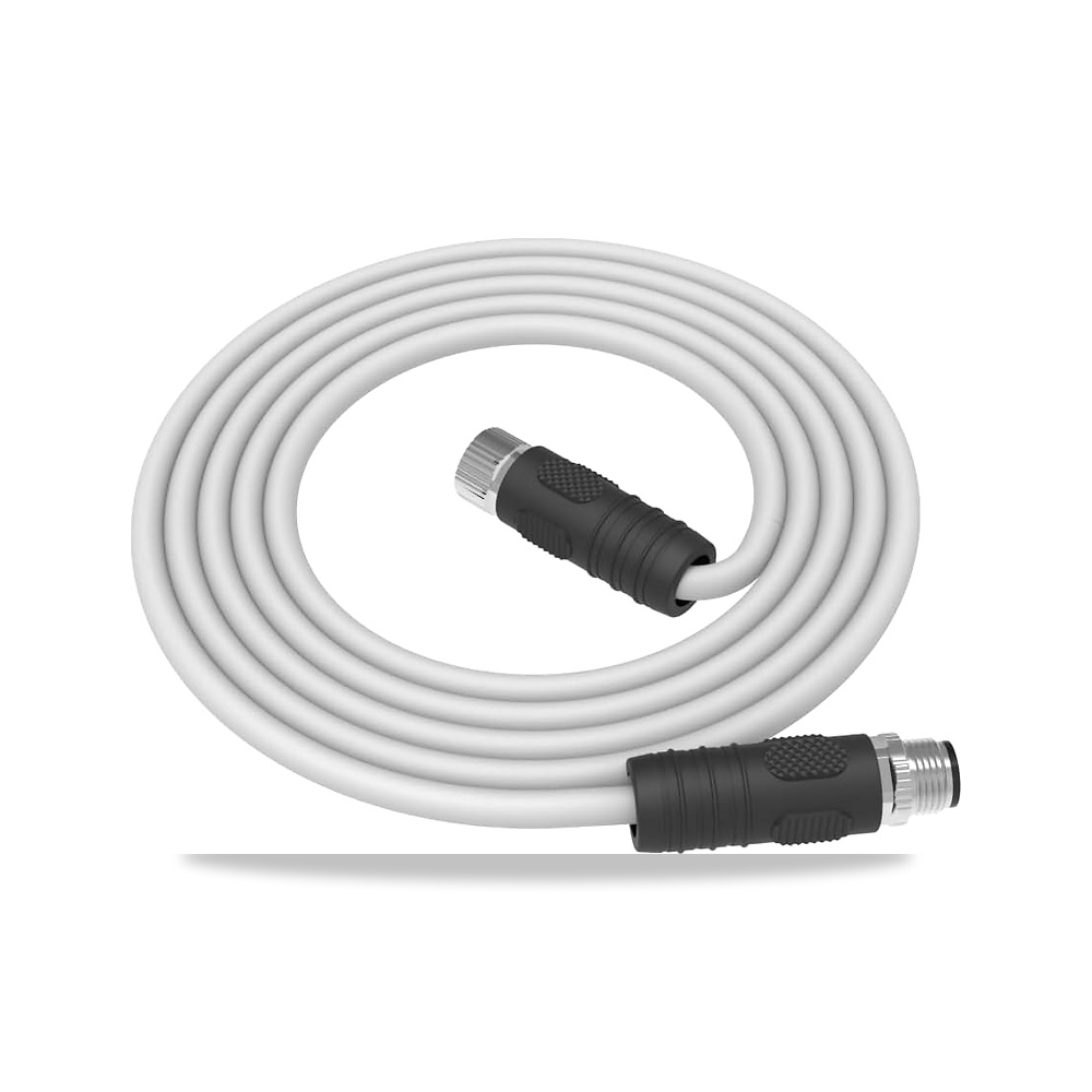 صورة منتج كيبل طاقة M12 مرمز على شكل حرف L ذكر الى انثى بـ5 دبابيس (4+FE) 14AWG بطول 1 متر، 24 فولت تيار مستمر - كود الصنف reemco-2027-1511566 - ماركة يباع من خلال reemco - توريد وتصوير حصري لشركة ريمكو القابضة السعودية