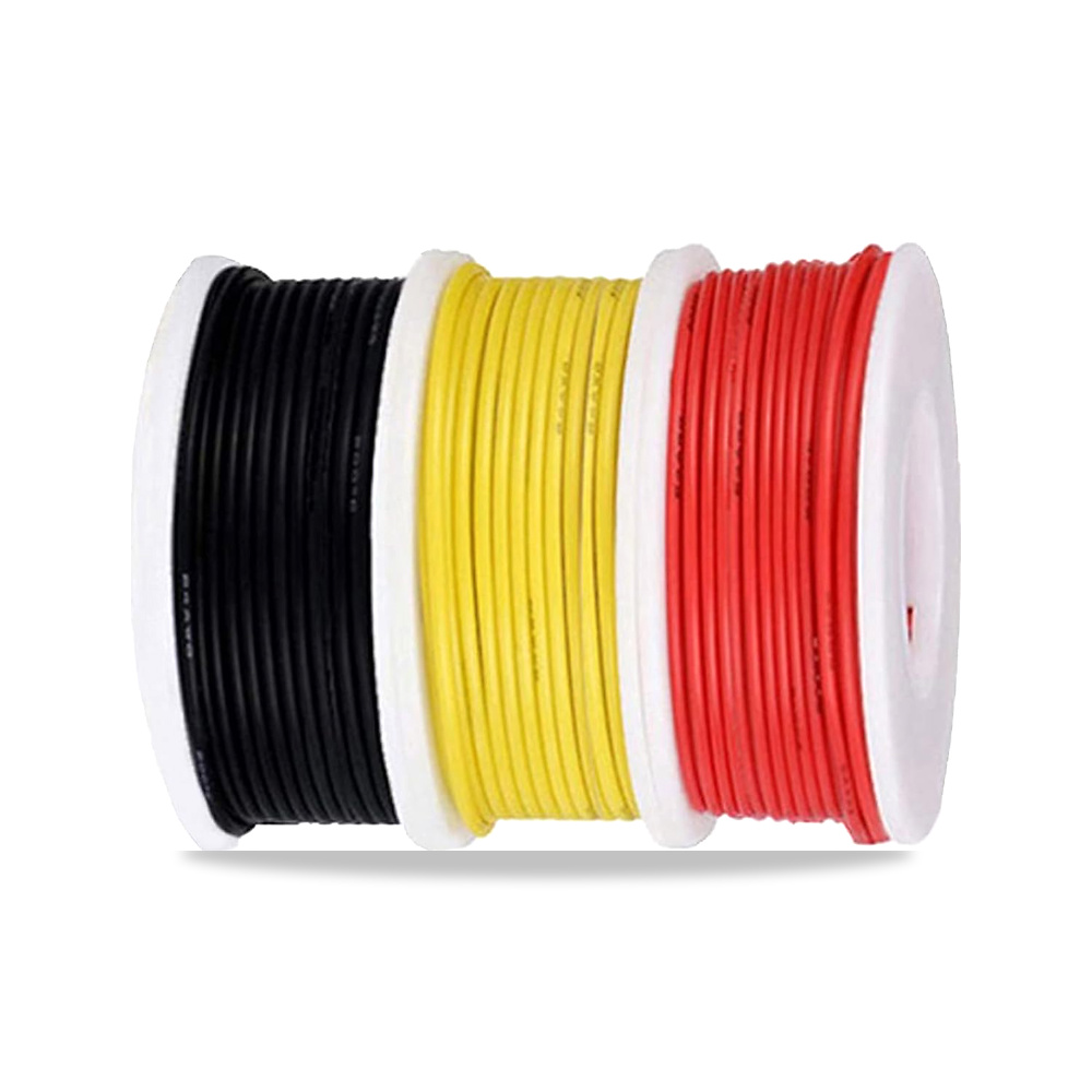صورة منتج مجموعة كيبلات توصيل 26AWG من هامنينج7، سلك كهربائي مقياس 26، 300 فولت من بلاستيك PVC، اسلاك نحاسية صلبة - كود الصنف reemco-2027-1511988 - ماركة يباع من خلال reemco - توريد وتصوير حصري لشركة ريمكو القابضة السعودية