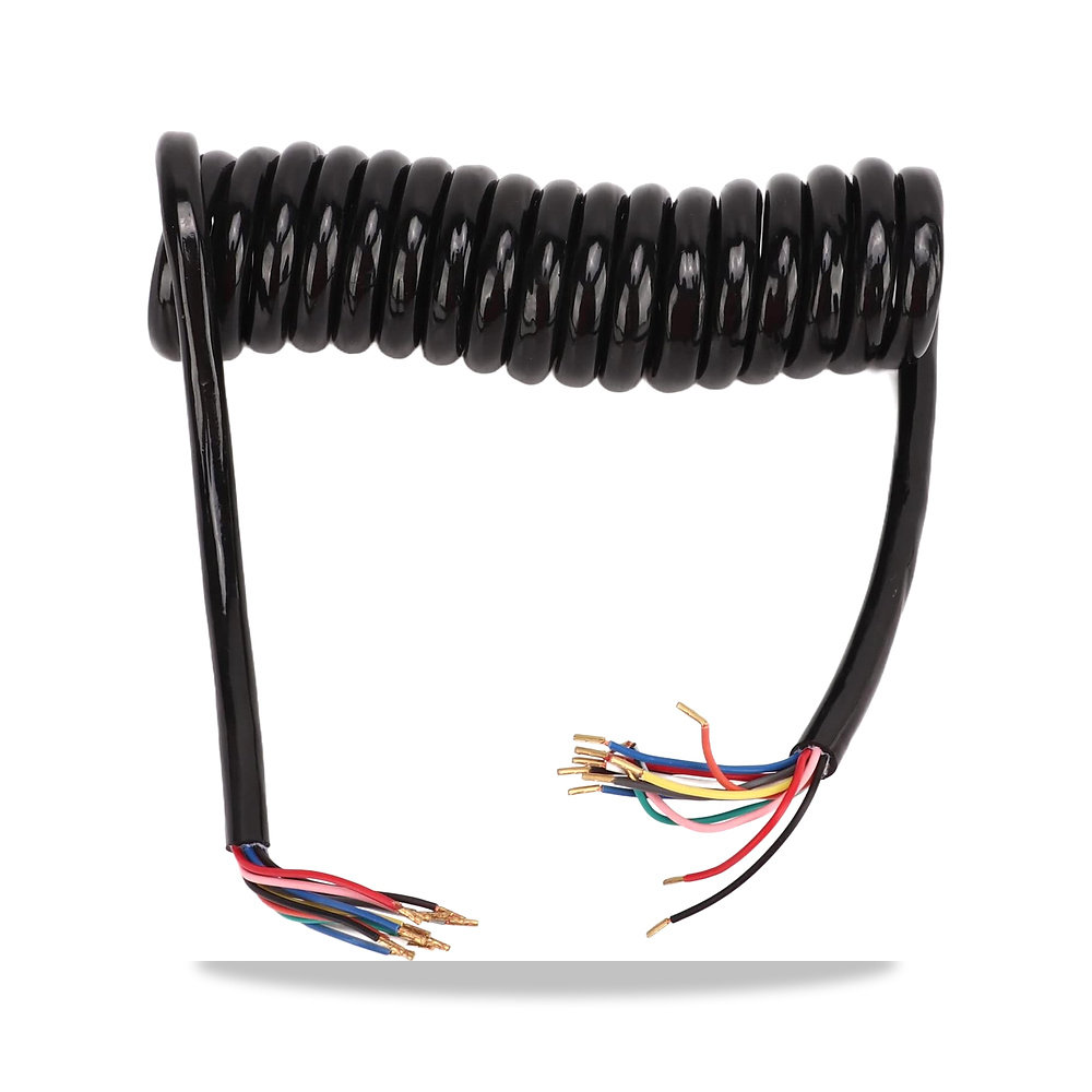صورة منتج كيبل ملفوف 13 نواة من ماسيوش، تمديد طاقة نحاسي معزول 20AWG بطول 10 قدم، مع سلك بولي يوريثين للسيارات - كود الصنف reemco-2027-1512060 - ماركة يباع من خلال reemco - توريد وتصوير حصري لشركة ريمكو القابضة السعودية