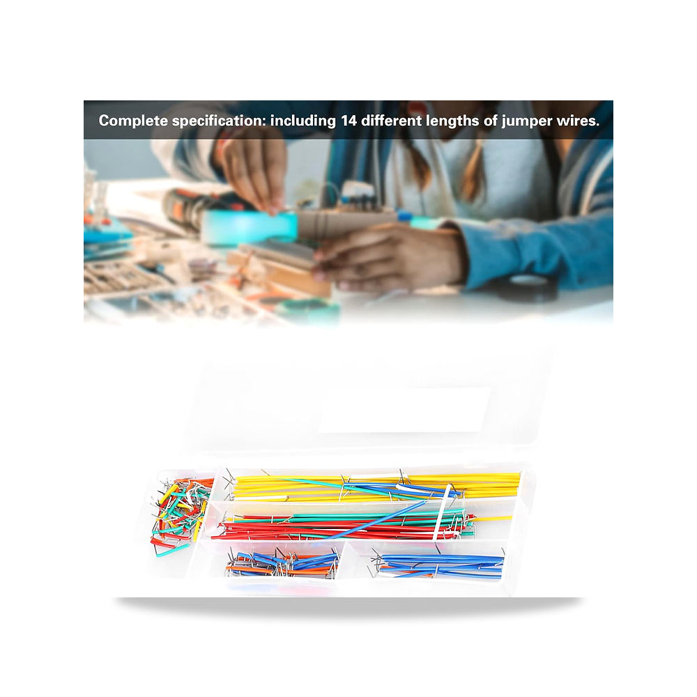 صورة منتج جيني مجموعة اسلاك توصيل متعددة الاستخدامات وسهلة الاستخدام لمشروعات اللوح مع صندوق تخزين مثالي للاستخدام - كود الصنف reemco-2027-1512083 - ماركة يباع من خلال reemco - توريد وتصوير حصري لشركة ريمكو القابضة السعودية
