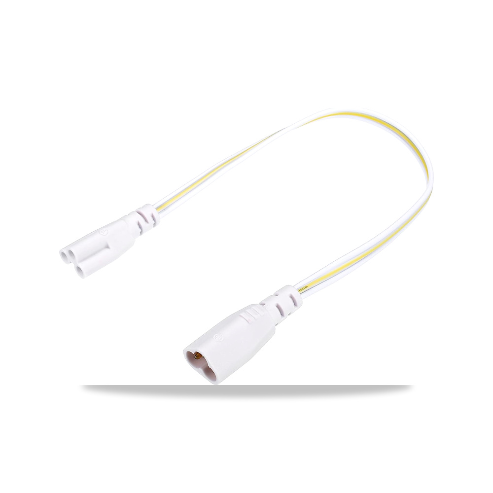 صورة منتج جيني كيبل وصلة انبوب LED T5 T8 بطول 30 سم ذكر الى انثى مزدوج الاطراف لانابيب اضاءة LED مدمجة، عبوة من قطعتين - كود الصنف reemco-2027-1512517 - ماركة يباع من خلال reemco - توريد وتصوير حصري لشركة ريمكو القابضة السعودية