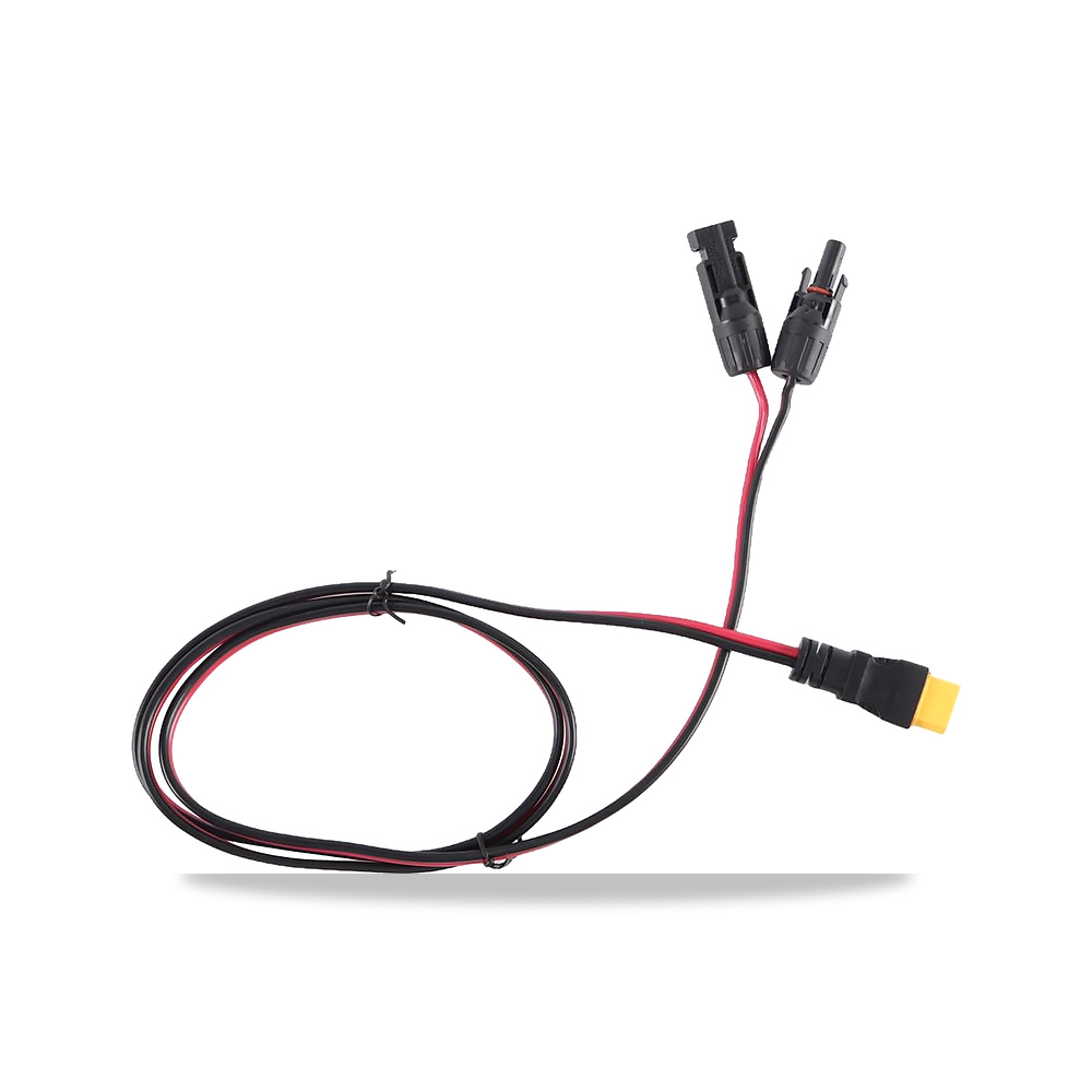 صورة منتج كيبل موصل 14AWG 1.5 متر XT90 انثى الى لوحة شمسية لتطبيقات الطاقة الشمسية ومحطات المحمولة - كود الصنف reemco-2027-1512696 - ماركة يباع من خلال reemco - توريد وتصوير حصري لشركة ريمكو القابضة السعودية