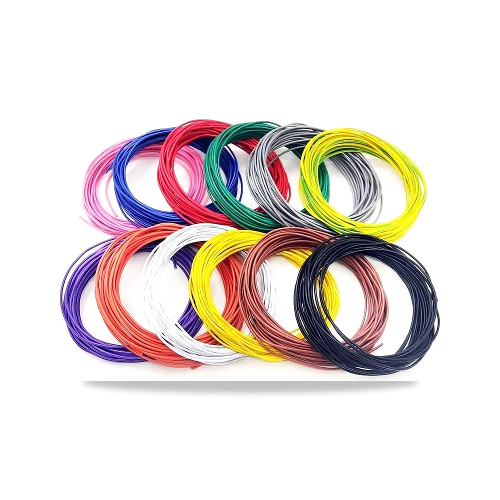 صورة منتج سلك الكتروني من شياوكلي بطول 5/10 متر 30AWG – 16AWG من بلاستيك PVC معزول UL1007 مصباح LED، كيبل نحاسي مغلف – موديل 5084 - كود الصنف reemco-2027-1512764 - ماركة يباع من خلال reemco - توريد وتصوير حصري لشركة ريمكو القابضة السعودية