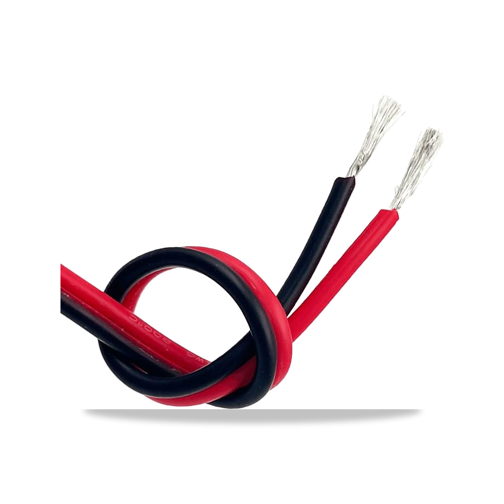 صورة منتج مسدس ومانع تسرب سيليكون أسود أحمر 1 متر 2 خط/قطب HEROEOT موديل 2 Pin Silicone Cable - كود الصنف reemco-2027-1512910 - ماركة يباع من خلال reemco - توريد وتصوير حصري لشركة ريمكو القابضة السعودية