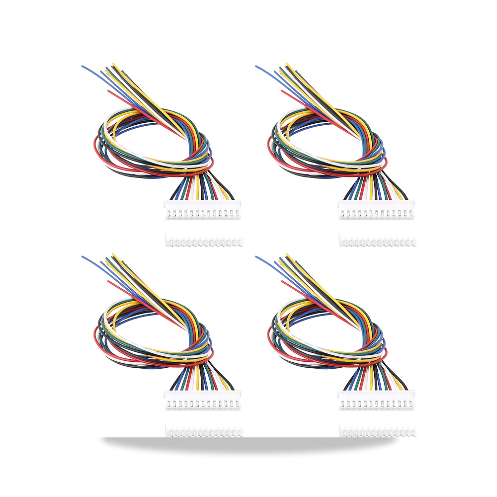 صورة منتج ييني تيك 4 قطع JST XH 2.54 ملم 13 دبوس محول قابس انثى 26AWG 300 ملم موصل كابل سلك لشرائط الاضاءة LED - كود الصنف reemco-2027-1513054 - ماركة يباع من خلال reemco - توريد وتصوير حصري لشركة ريمكو القابضة السعودية