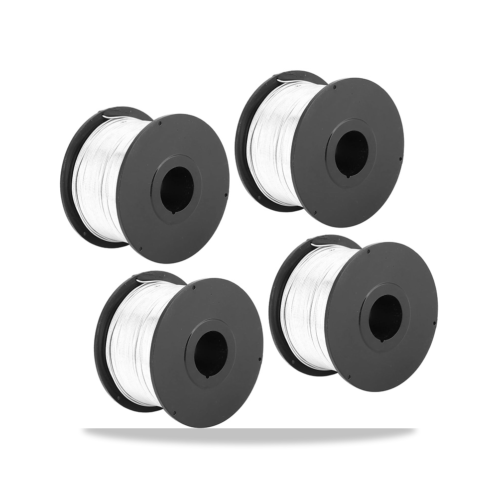 صورة منتج لفة سلك ربط من الستيل 0.8 ملم بطول 110 متر لالة الربط، عبوة من 4 بكرات اسلاك لعمال البناء POENVFPO - كود الصنف reemco-2027-1513116 - ماركة يباع من خلال reemco - توريد وتصوير حصري لشركة ريمكو القابضة السعودية