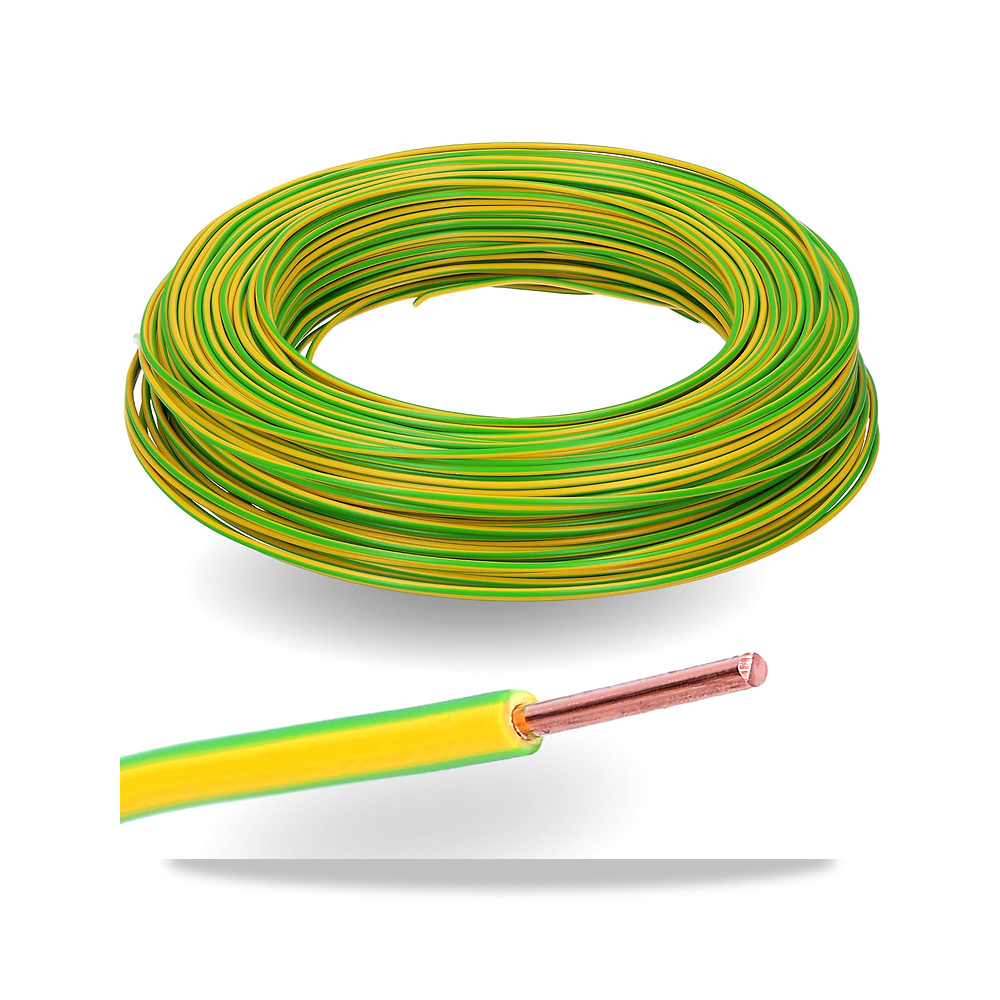 صورة منتج كيبل ارضي صلب 10 متر H07V-U 1 × 1.5 ملم مربع 1 × 1.5 ملم من بلاستيك PVC مقاوم للاشتعال احادي النواة 1.5 ملم - كود الصنف reemco-2027-1513161 - ماركة يباع من خلال reemco - توريد وتصوير حصري لشركة ريمكو القابضة السعودية
