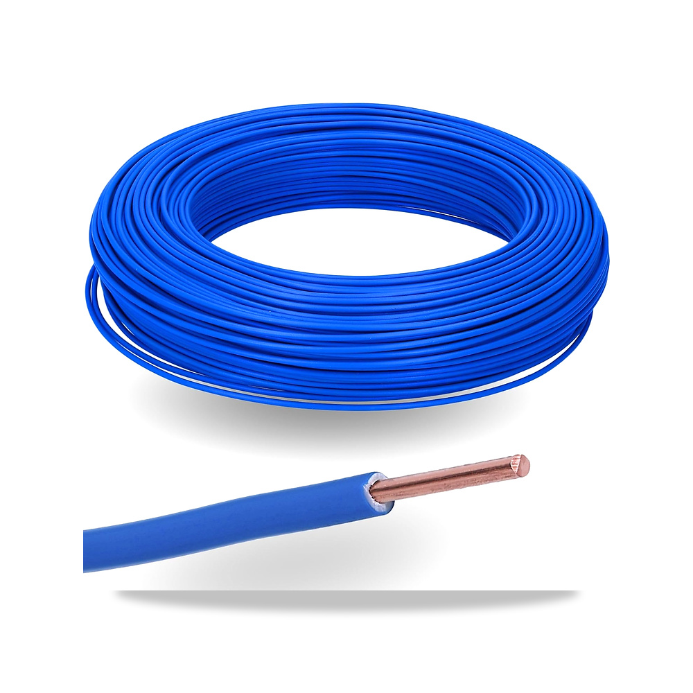 صورة منتج 10 متر من كالتيك H07V-U 1 × 1.5 ملم مربع، ازرق I مقاوم للاشتعال من بلاستيك PVC أحادي النواة 1.5 ملم² I - كود الصنف reemco-2027-1513162 - ماركة يباع من خلال reemco - توريد وتصوير حصري لشركة ريمكو القابضة السعودية