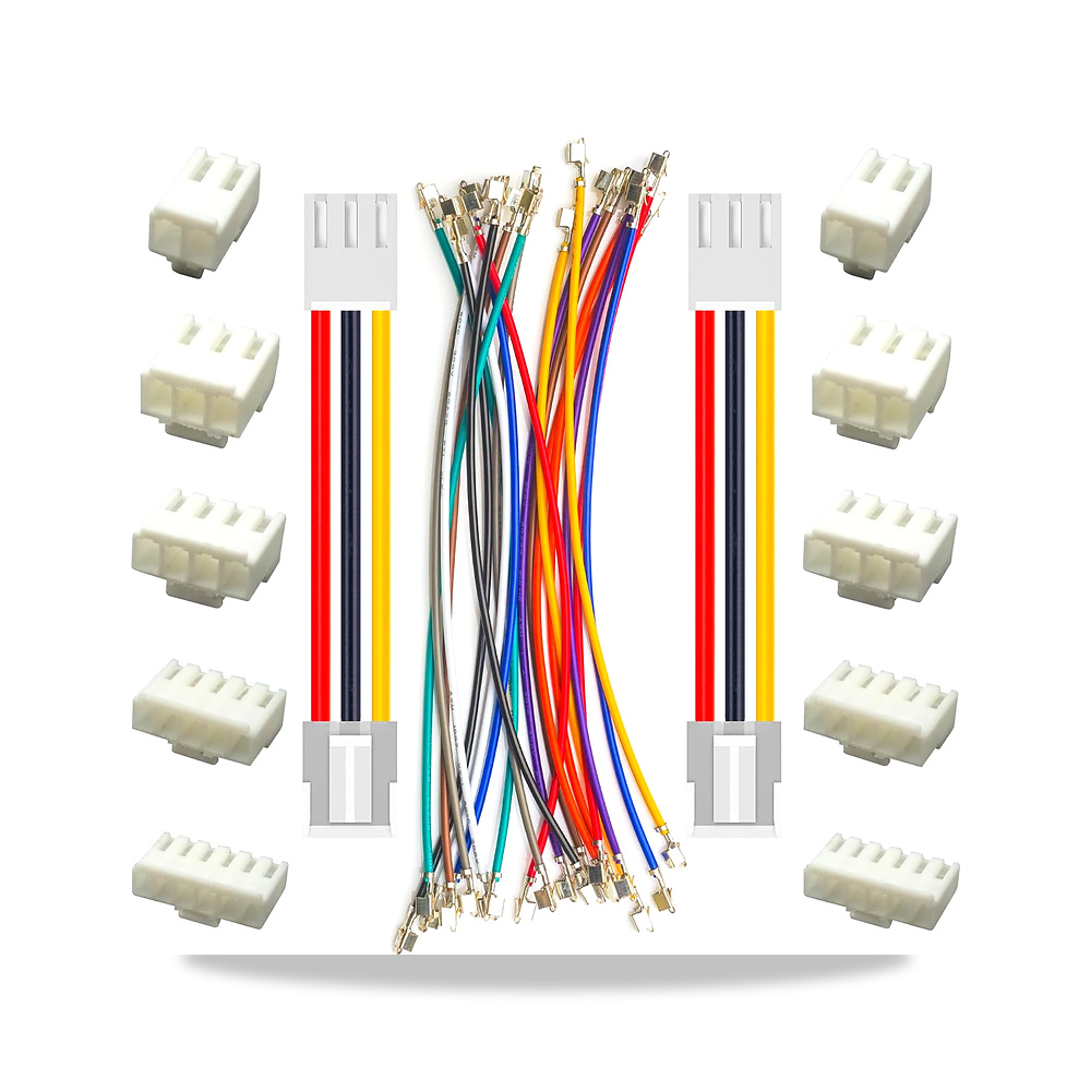 صورة منتج كيبل مجعد مسبقا من في اتش 3.96 متوافق مع JST-VH 3.96 ملم، 20AWG UL1007 PVC بـ10 الوان، 50 سم مع موصل 2P 3P - كود الصنف reemco-2027-1513174 - ماركة يباع من خلال reemco - توريد وتصوير حصري لشركة ريمكو القابضة السعودية