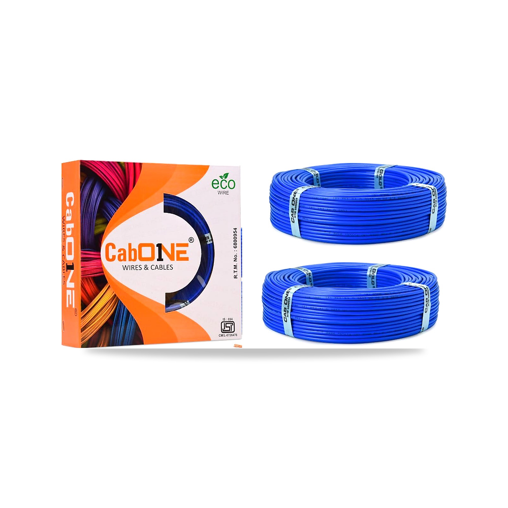 صورة منتج 1.5 ملم 90 MTR FR PVC معزول حزمة OF-2 كابل سلك نحاسي cabONE – اللون أزرق – المادة النحاس - كود الصنف reemco-2027-1513348 - ماركة يباع من خلال reemco - توريد وتصوير حصري لشركة ريمكو القابضة السعودية