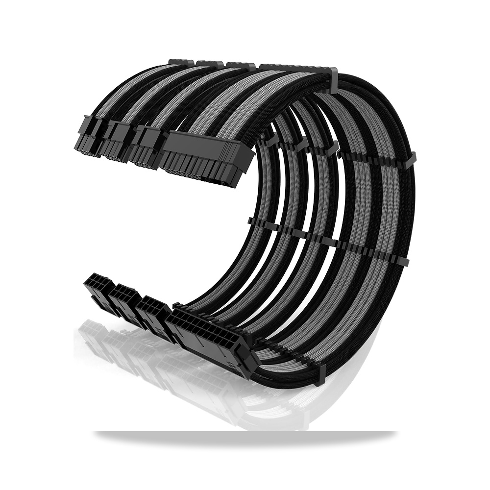 صورة منتج مجموعة تمديد كيبل وحدة امداد الطاقة 16AWG مع امشاط كيبلات، 1×24 دبوس ATX/1×8 (4+4) EPS/2×8 دبابيس (6+2) - كود الصنف reemco-2027-1513784 - ماركة يباع من خلال reemco - توريد وتصوير حصري لشركة ريمكو القابضة السعودية