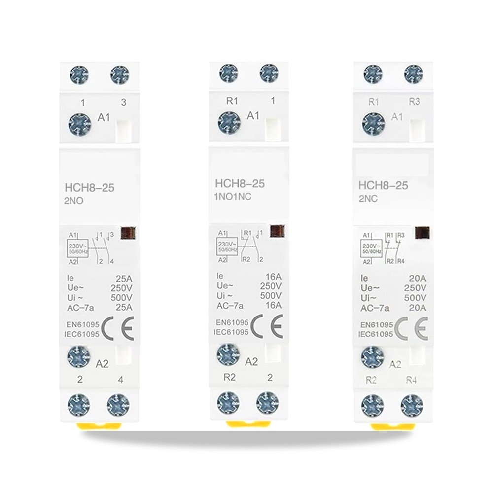 صورة منتج يان هاو موصل معياري HCH8-25 2P 16A 20A 25A 2NO او 2NC او 1NO1NC 220 فولت منزلي اوتوماتيكي نوع سكة DIN قطعة - كود الصنف reemco-2027-1518398 - ماركة يباع من خلال reemco - توريد وتصوير حصري لشركة ريمكو القابضة السعودية