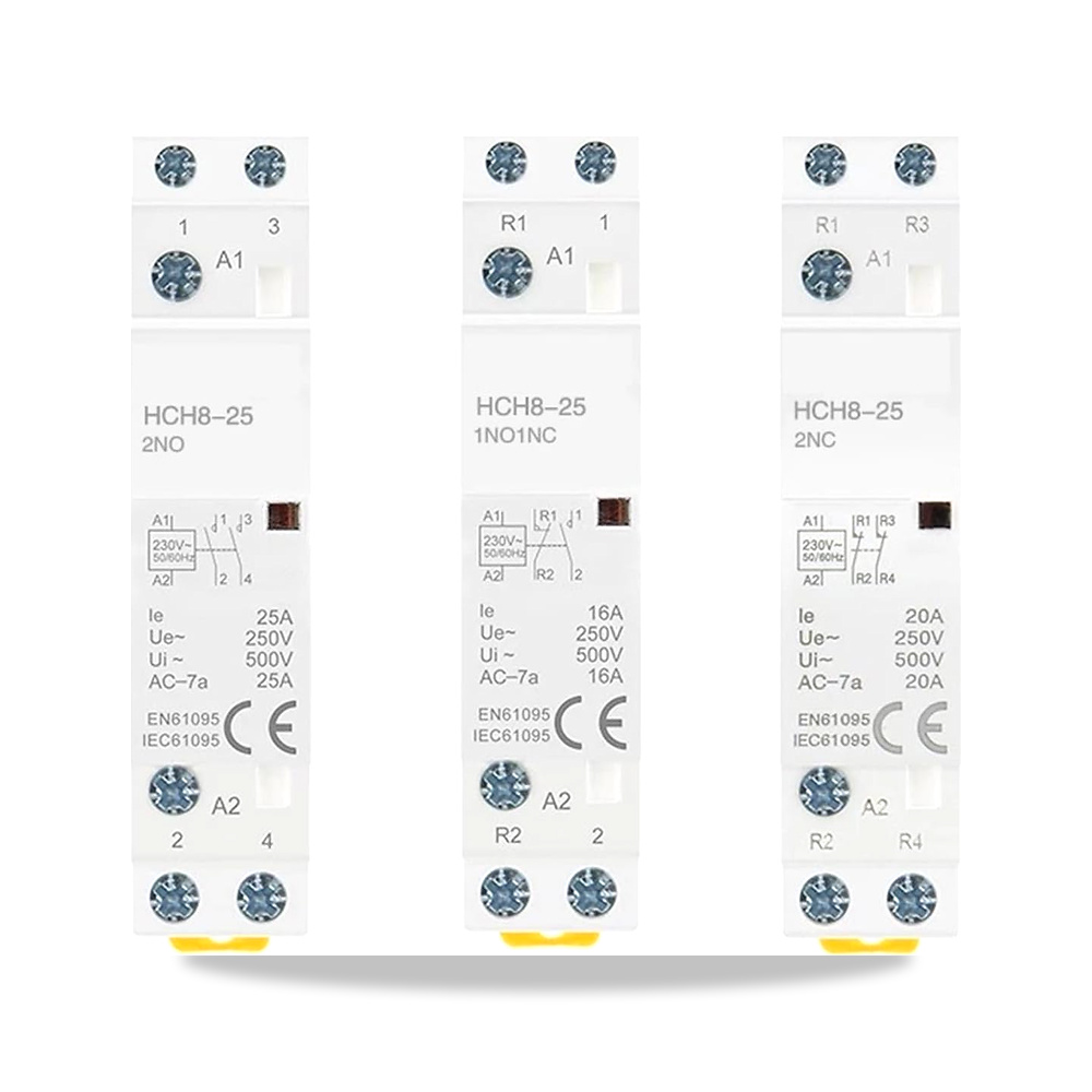 صورة منتج يان هاو موصل معياري منزلي HCH8-25 2P 16A 20A 25A 2NO او 2NC او 1NO1NC 220 فولت اوتوماتيكي نوع DIN قطعة واحدة - كود الصنف reemco-2027-1518399 - ماركة يباع من خلال reemco - توريد وتصوير حصري لشركة ريمكو القابضة السعودية
