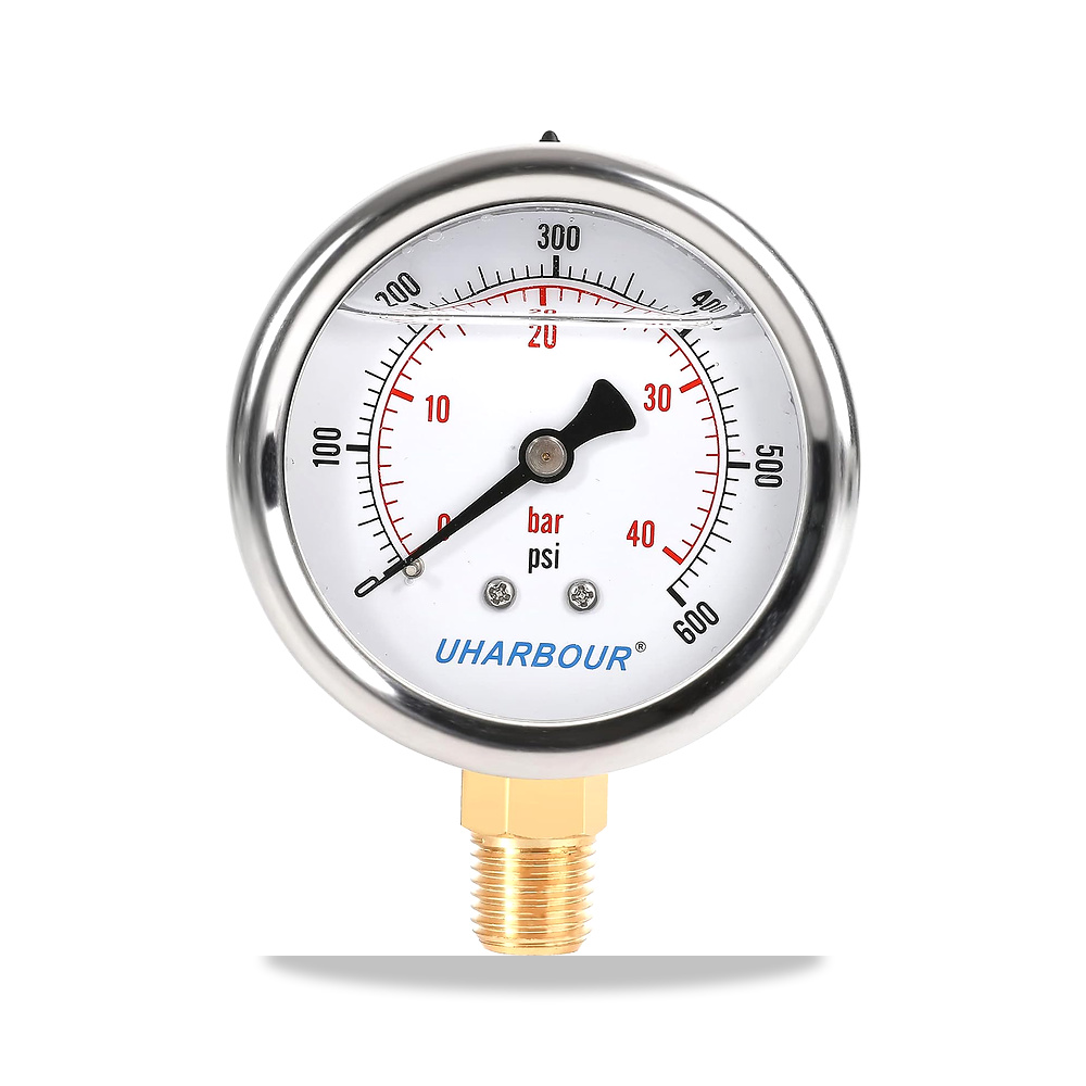 صورة منتج مقياس ضغط مملوء بالجليسرين 600 باوند لكل انش مربع/40 بار من يوهاربور، مصمم بهيكل من الستانلس ستيل، وهيكل - كود الصنف reemco-2027-1520662 - ماركة يباع من خلال reemco - توريد وتصوير حصري لشركة ريمكو القابضة السعودية