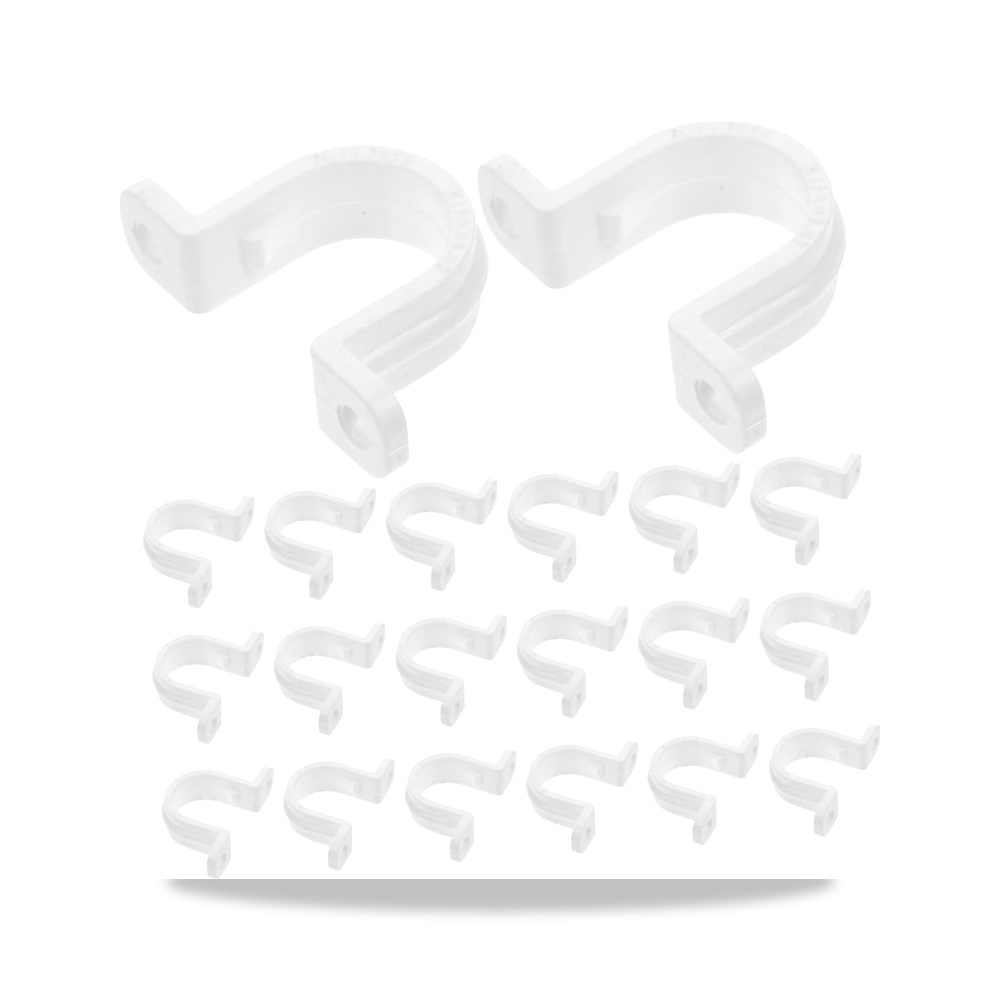 صورة منتج لوروز 20 قطعة من مشابك الانابيب على شكل حرف U، حزام انابيب لسهولة التركيب لخطوط الزيت والماء والكيماويات - كود الصنف reemco-2027-1522362 - ماركة يباع من خلال reemco - توريد وتصوير حصري لشركة ريمكو القابضة السعودية