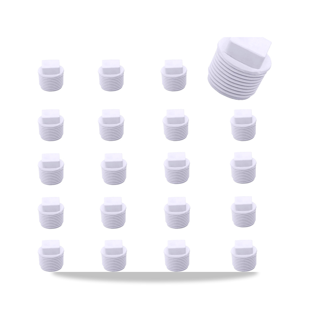 صورة منتج 20 قطعة من قابس لولبي ذكر للانابيب من بلاستيك PVC مقاس 1 انش، غطاء طرف انبوب ملولب، محول ملولب من PVC لاغلاق - كود الصنف reemco-2027-1523079 - ماركة يباع من خلال reemco - توريد وتصوير حصري لشركة ريمكو القابضة السعودية