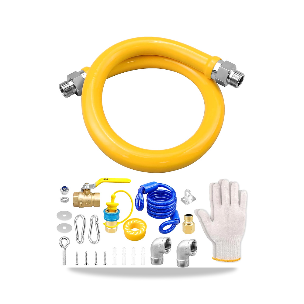 صورة منتج استبدال خرطوم خط الغاز المرن 1675KITB36، مجموعة موصل المحمول 36 انش 3/4 انش مع 2 مرفقين صمام منفذ كامل - كود الصنف reemco-2027-1523446 - ماركة يباع من خلال reemco - توريد وتصوير حصري لشركة ريمكو القابضة السعودية