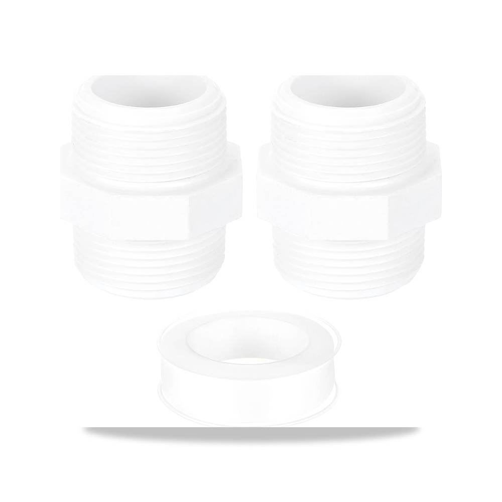 صورة منتج محول اقتران ذكر من بلاستيك PVC من كواركزمان، 2 قطعة وصلة 1-1/2 انش لانابيب PVC مع شريط اغلاق (ذكر الى ذكر) - كود الصنف reemco-2027-1523675 - ماركة يباع من خلال reemco - توريد وتصوير حصري لشركة ريمكو القابضة السعودية