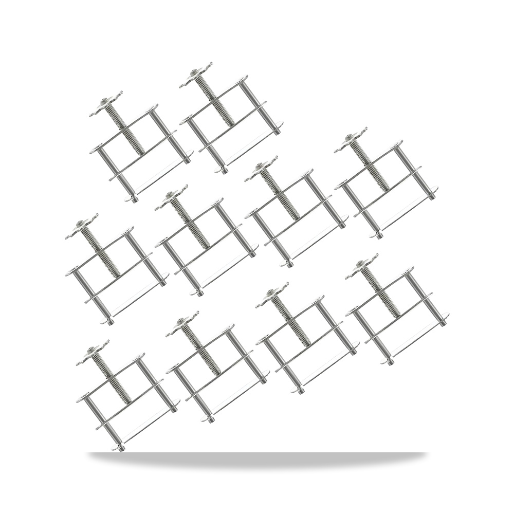 صورة منتج مشبك سدادة مياه ملولب 10 قطع من الحديد لمختبر الخرطوم المطاطي فونوموسيا – 42 x 35 x 17 ملي متر – اللون فضي - كود الصنف reemco-2027-1524906 - ماركة يباع من خلال reemco - توريد وتصوير حصري لشركة ريمكو القابضة السعودية