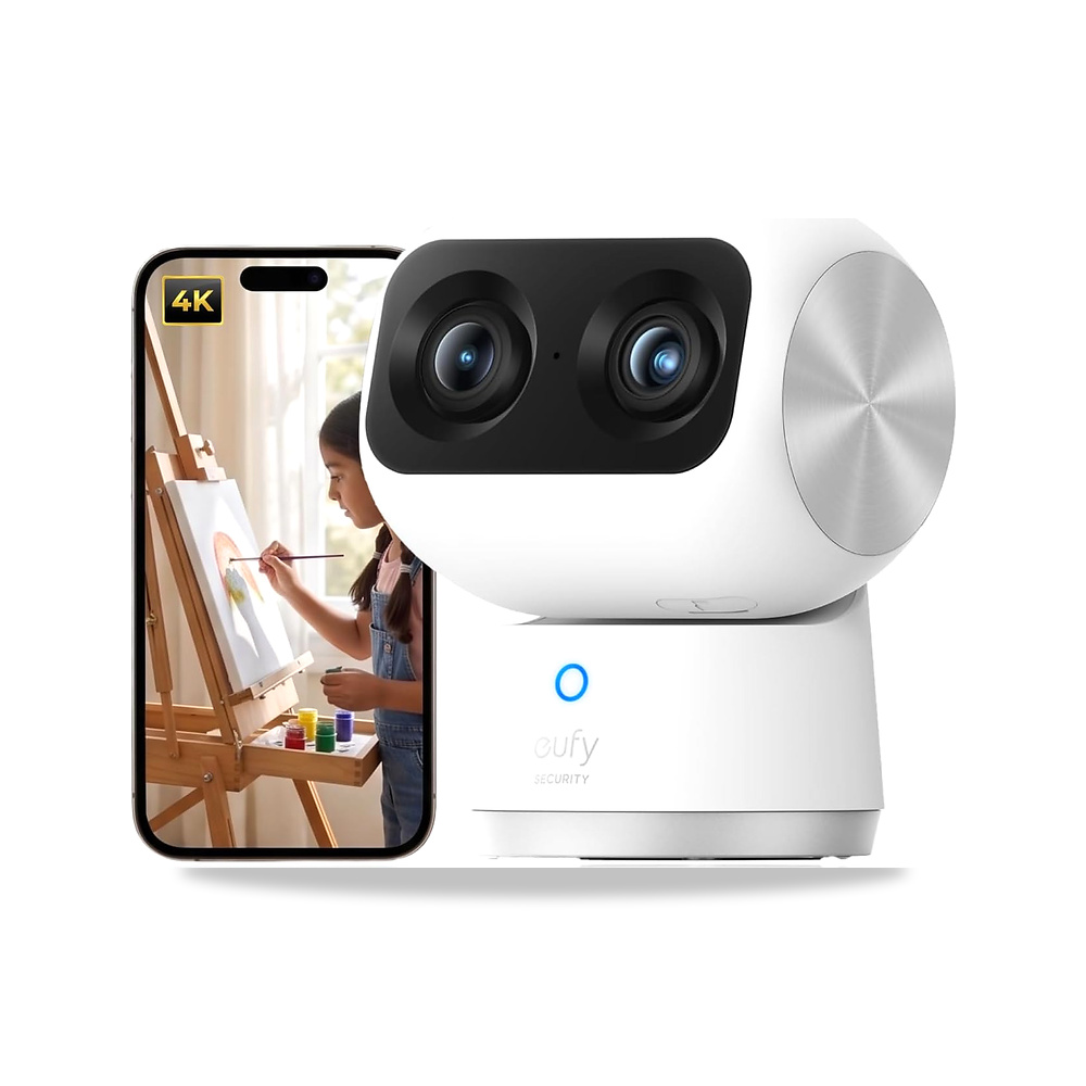 صورة منتج كاميرا مراقبة داخلية S350 مزدوجة بدقة 4K UHD مع تكبير 8 مرات وPTZ 360 درجة من يوفي، مثالية لمراقبة - كود الصنف reemco-2027-1525195 - ماركة يباع من خلال reemco - توريد وتصوير حصري لشركة ريمكو القابضة السعودية