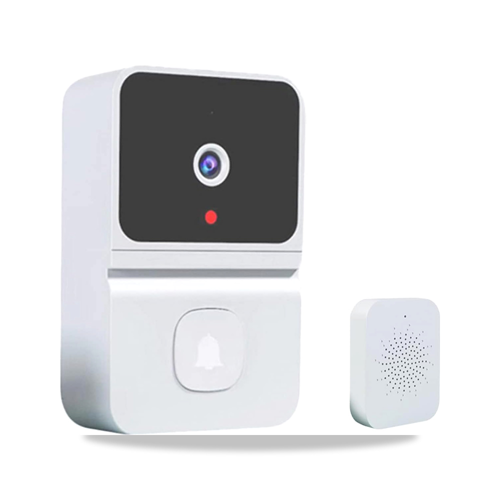 صورة منتج جرس باب ذكي بكاميرا فيديو لاسلكية WiFi 2.4G، جرس باب للمراقبة المنزلية، رؤية ليلية HD، اتصال صوتي ثنائي - كود الصنف reemco-2027-1525236 - ماركة يباع من خلال reemco - توريد وتصوير حصري لشركة ريمكو القابضة السعودية