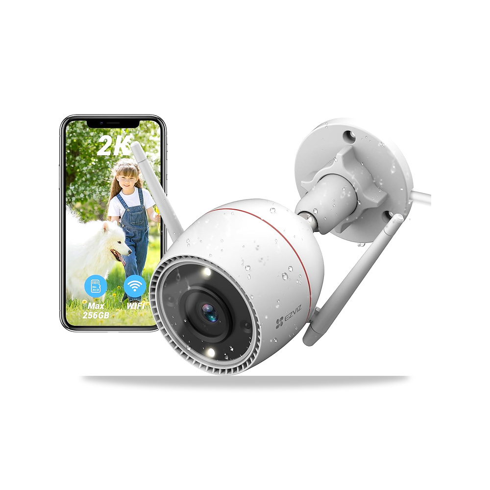 صورة منتج كاميرا أمان EZVIZ C3TN OutPro في الهواء الطلق، 2K واي فاي CCTV مع رؤية ليلية 30 م، كشف الحركة، تحدث - كود الصنف reemco-2027-1525289 - ماركة يباع من خلال reemco - توريد وتصوير حصري لشركة ريمكو القابضة السعودية