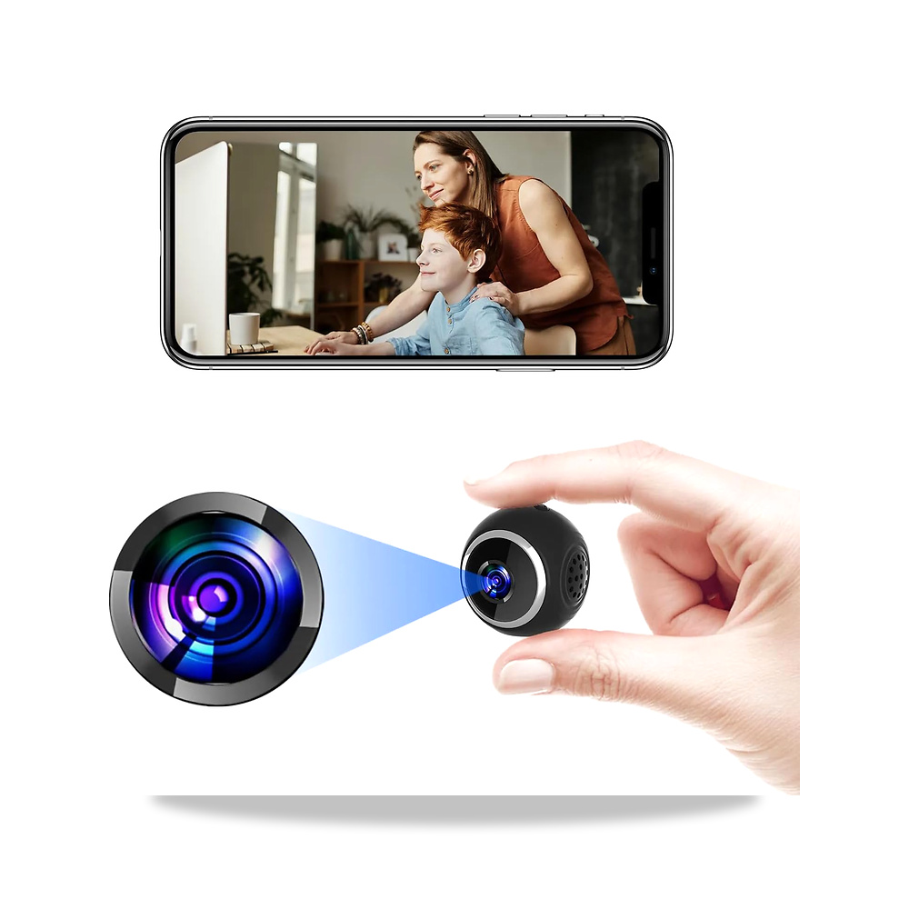 صورة منتج كاميرا واي فاي صغيرة لاسلكية HD 1080P 2.4GHz من تيكنوفيو، وقت عمل طويل، سهلة الاستخدام، رؤية ليلية، تسجيل - كود الصنف reemco-2027-1525334 - ماركة يباع من خلال reemco - توريد وتصوير حصري لشركة ريمكو القابضة السعودية