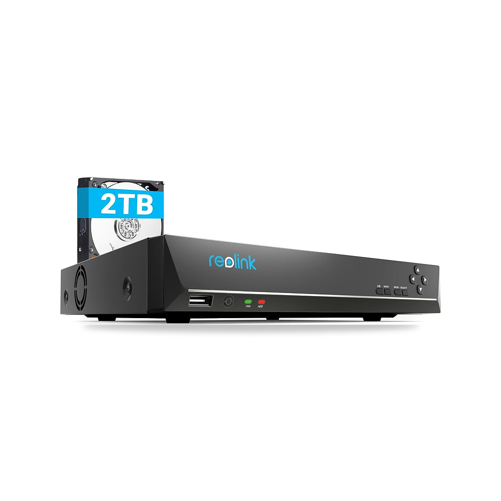 صورة منتج نظام كاميرا المراقبة 4K PoE NVR بـ 8 قنوات، مسجل فيديو شبكي مع قرص صلب سعة 2 تيرابايت، يدعم PoE IP عالية - كود الصنف reemco-2027-1525599 - ماركة يباع من خلال reemco - توريد وتصوير حصري لشركة ريمكو القابضة السعودية