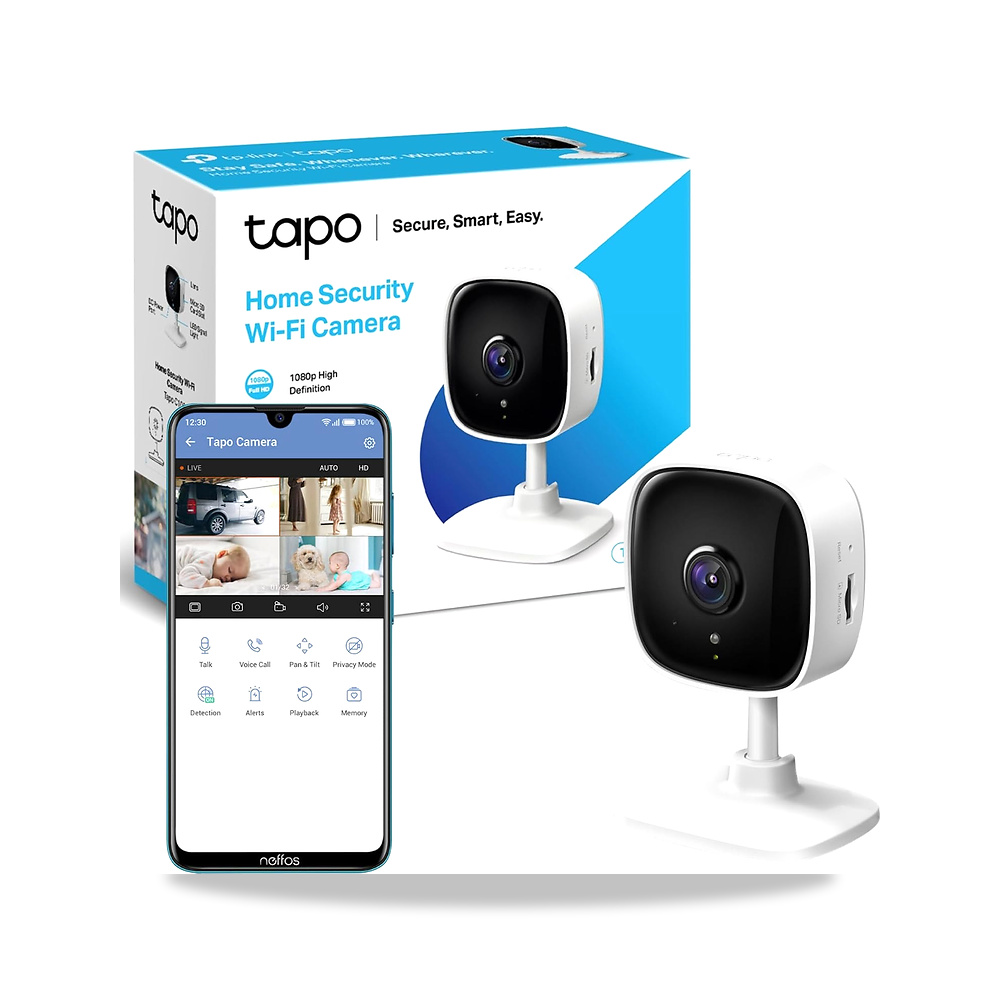 صورة منتج تي بي – لينك كاميرا مراقبة ذكية صغيرة من تابو، CCTV داخلي، تعمل مع اليكسا وجوجل هوم، لا تتطلب موديل C100 - كود الصنف reemco-2027-1525765 - ماركة يباع من خلال reemco - توريد وتصوير حصري لشركة ريمكو القابضة السعودية