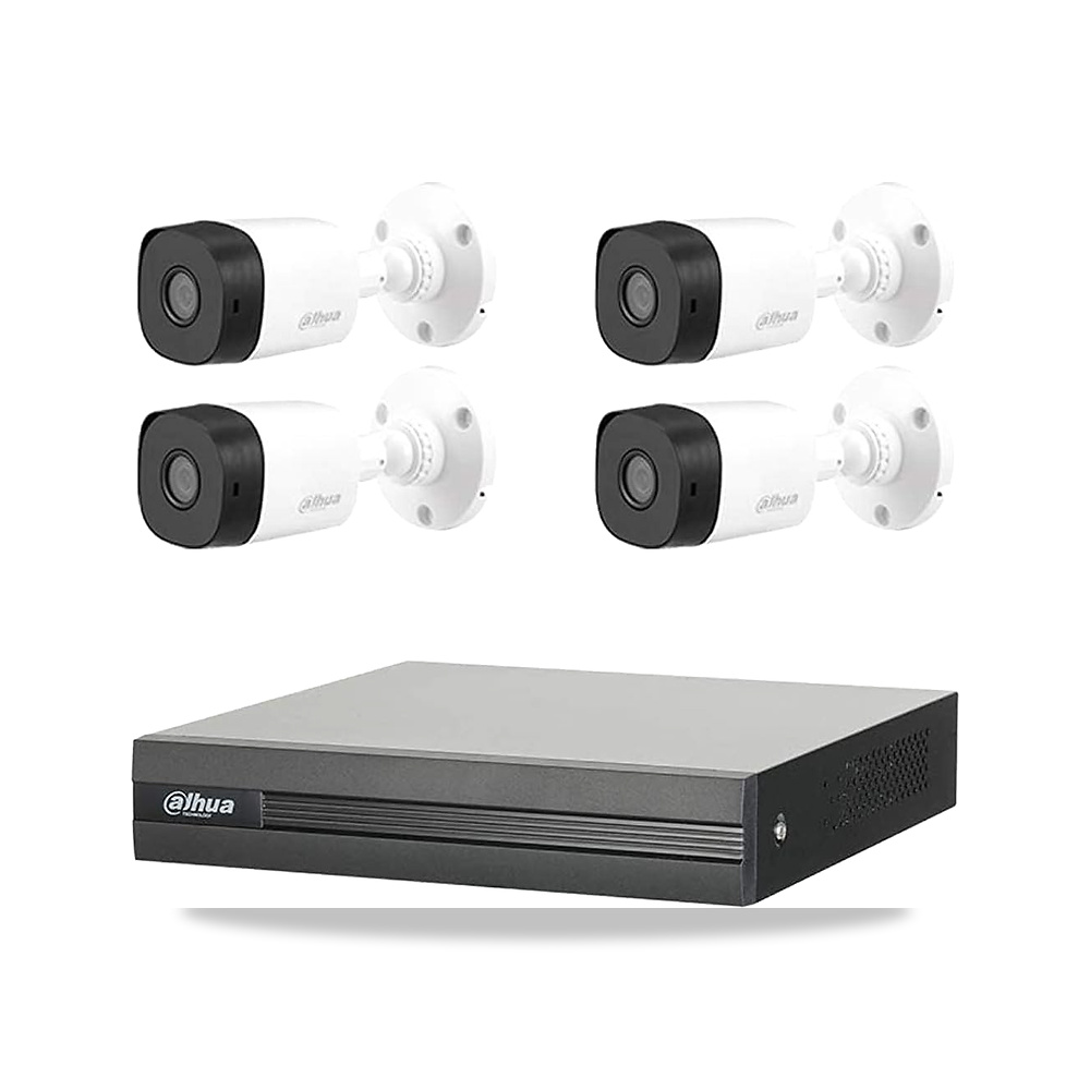 صورة منتج داهوا نظام مراقبة كاميرا سي تي في 4 قنوات بدقة 1080P – DH-XVR1A04 DVR، 4 كاميرات خارجية (بدون قرص صلب، ملحقات) - كود الصنف reemco-2027-1525798 - ماركة يباع من خلال reemco - توريد وتصوير حصري لشركة ريمكو القابضة السعودية