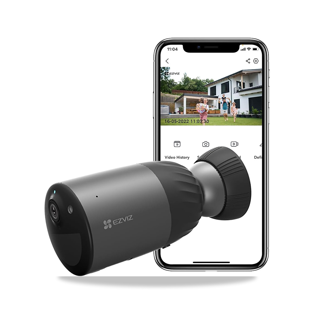 صورة منتج كاميرا مراقبة BC1C بدقة 4MP/2K مع بطارية خارجية، واي فاي مع عمر 270 يوم، ذاكرة اي ام سي مدمجة 32 جيجابايت - كود الصنف reemco-2027-1525856 - ماركة يباع من خلال reemco - توريد وتصوير حصري لشركة ريمكو القابضة السعودية
