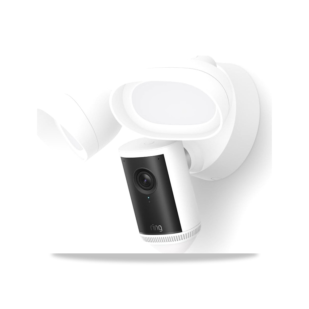 صورة منتج كاميرا Ring Floodlight Cam Pro (الجيل الثاني) – مراقبة خارجية – Retinal 4K، تقريب محسّن حتى 10 مرات، كشافات - كود الصنف reemco-2027-1526068 - ماركة يباع من خلال reemco - توريد وتصوير حصري لشركة ريمكو القابضة السعودية