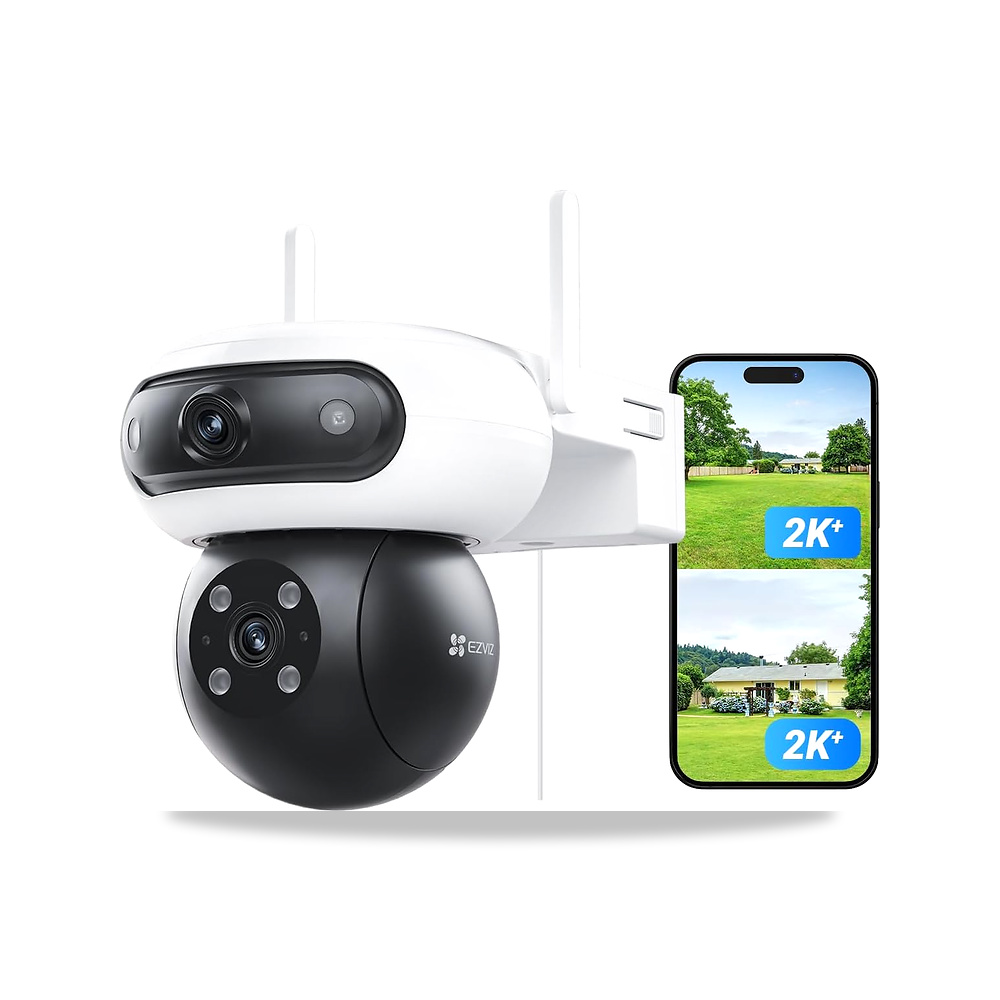 صورة منتج EZVIZ كاميرا مراقبة خارجية واي فاي 4MP+4MP بعدسات مزدوجة، 360 درجة، رؤية ليلية ملونة 40 متر، تقنية الذكاء - كود الصنف reemco-2027-1526129 - ماركة يباع من خلال reemco - توريد وتصوير حصري لشركة ريمكو القابضة السعودية