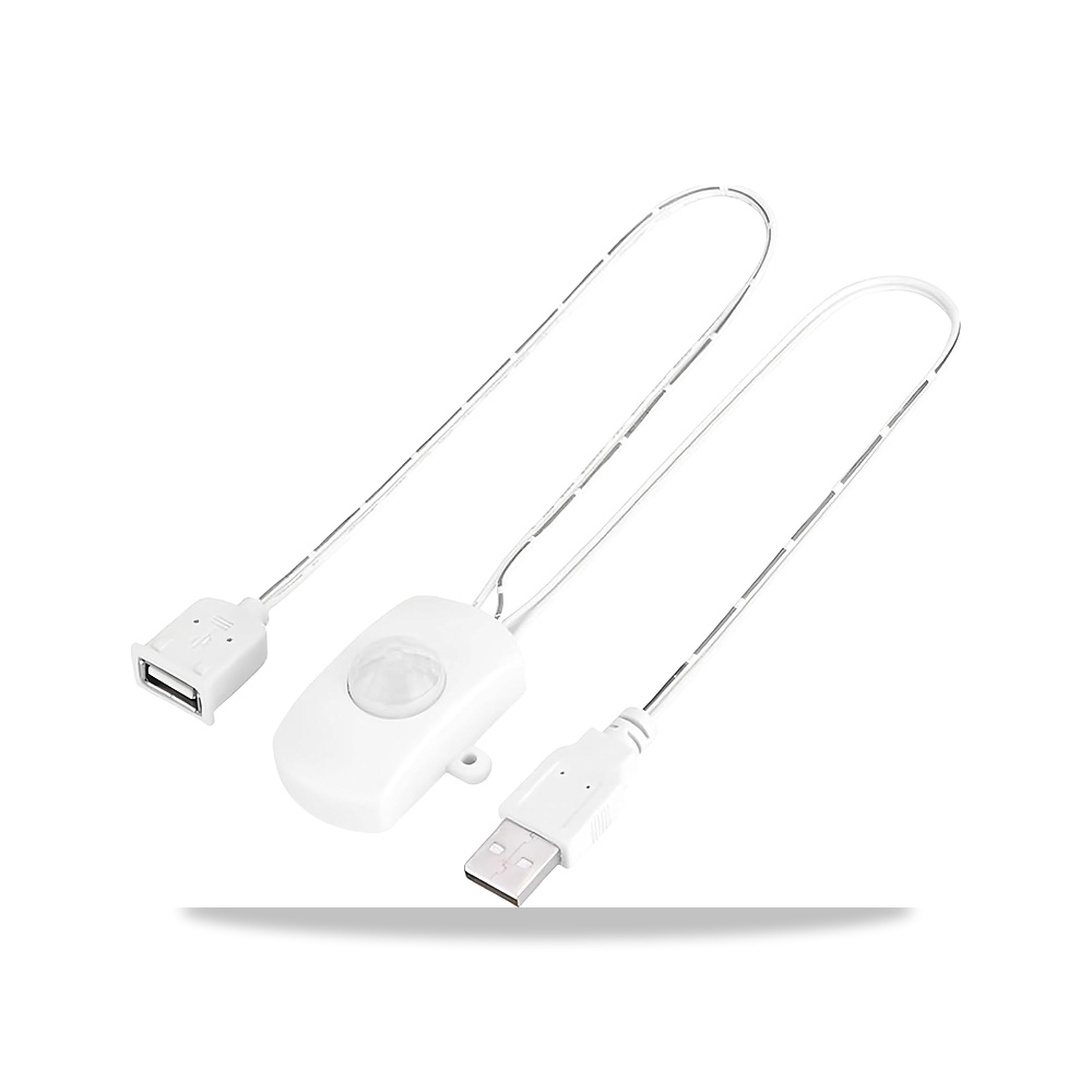 صورة منتج مفتاح مستشعر حركة 5 فولت من كليرهيل مع موصل USB ذكر وانثى (ابيض) استشعار تلقائي لإضاءة LED الداخلية التي - كود الصنف reemco-2027-1526213 - ماركة يباع من خلال reemco - توريد وتصوير حصري لشركة ريمكو القابضة السعودية