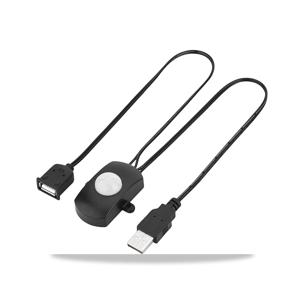 صورة منتج مفتاح مستشعر حركة 5 فولت من كليرهيل مع موصل USB ذكر وانثى (اسود)، استشعار تلقائي لإضاءة LED الداخلية التي - كود الصنف reemco-2027-1526236 - ماركة يباع من خلال reemco - توريد وتصوير حصري لشركة ريمكو القابضة السعودية