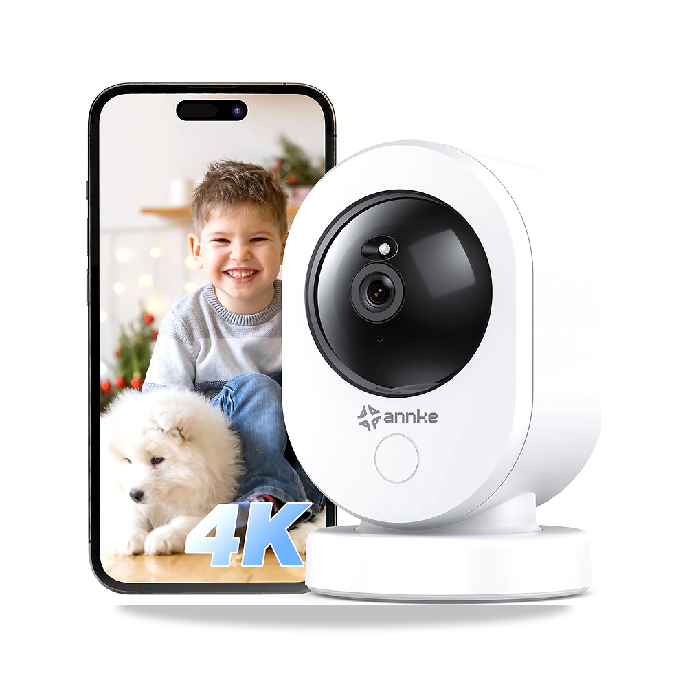 صورة منتج اي ان كيه اي كاميرا مراقبة داخلية 4K UHD 2.4/5GHz واي فاي مع PTZ 360 درجة، تحدث ثنائي الاتجاه، رؤية ليلية - كود الصنف reemco-2027-1526272 - ماركة يباع من خلال reemco - توريد وتصوير حصري لشركة ريمكو القابضة السعودية