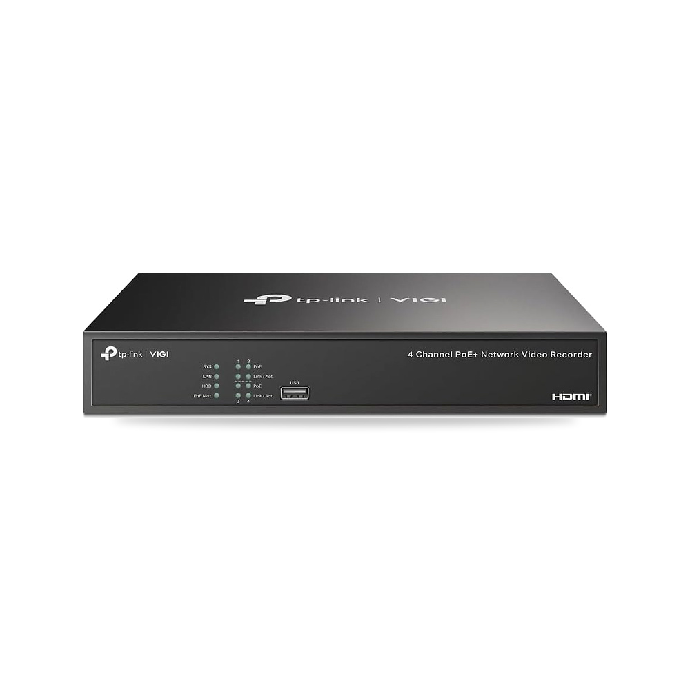 صورة منتج TP – لينك مسجل فيجي NVR1004H-4P TP-Link – سعة التخزين في الذاكرة 10 تيرابايت – 4.82 واط - كود الصنف reemco-2027-1526910 - ماركة يباع من خلال reemco - توريد وتصوير حصري لشركة ريمكو القابضة السعودية