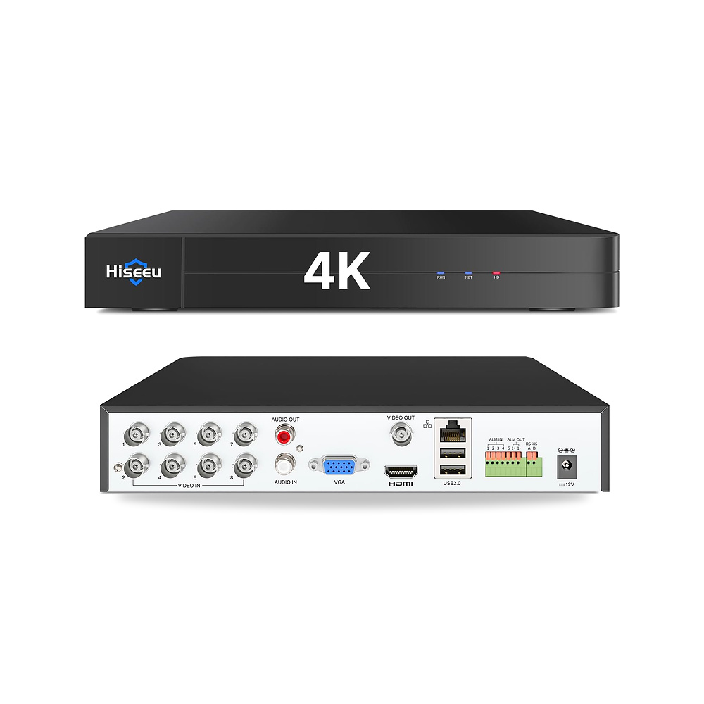 صورة منتج هايسيو مسجل فيديو رقمي بدقة 4K 8 قنوات H.265+ DVR، متطور 8 ميجابكسل مع خاصية الكشف عن السيارة لكاميرا - كود الصنف reemco-2027-1527095 - ماركة يباع من خلال reemco - توريد وتصوير حصري لشركة ريمكو القابضة السعودية