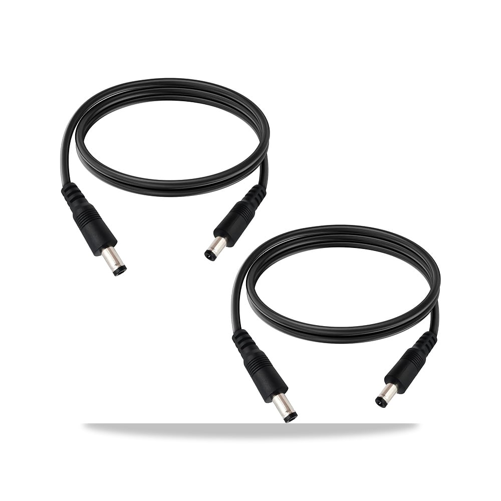 صورة منتج كيبل تمديد ذكر الى ذكر 12 فولت تيار مستمر 5.5 × 2.1 ملم 18AWG ذكر الى ذكر 1 IMIYORE – اللون قطعتان باللون الأسود. - كود الصنف reemco-2027-1527250 - ماركة يباع من خلال reemco - توريد وتصوير حصري لشركة ريمكو القابضة السعودية