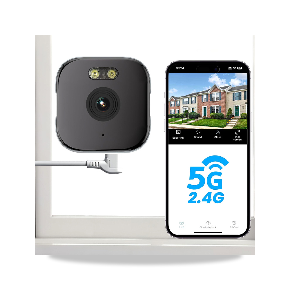 صورة منتج كاميرا مراقبة داخلية 2K واي فاي 3MP 2.4GHz مع رؤية ليلية بالاشعة تحت الحمراء، تقنية كشف الحركة بالذكاء - كود الصنف reemco-2027-1527296 - ماركة يباع من خلال reemco - توريد وتصوير حصري لشركة ريمكو القابضة السعودية