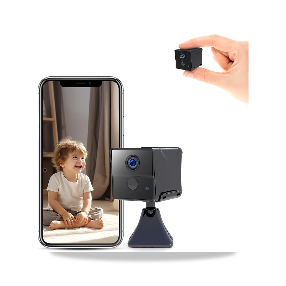 صورة منتج كاميرا مراقبة صغيرة للمنزل بدقة 4K HD وبطارية داخلية لاسلكية وواي فاي وتحكم عبر تطبيق للحيوانات الاليفة - كود الصنف reemco-2027-1527379 - ماركة يباع من خلال reemco - توريد وتصوير حصري لشركة ريمكو القابضة السعودية