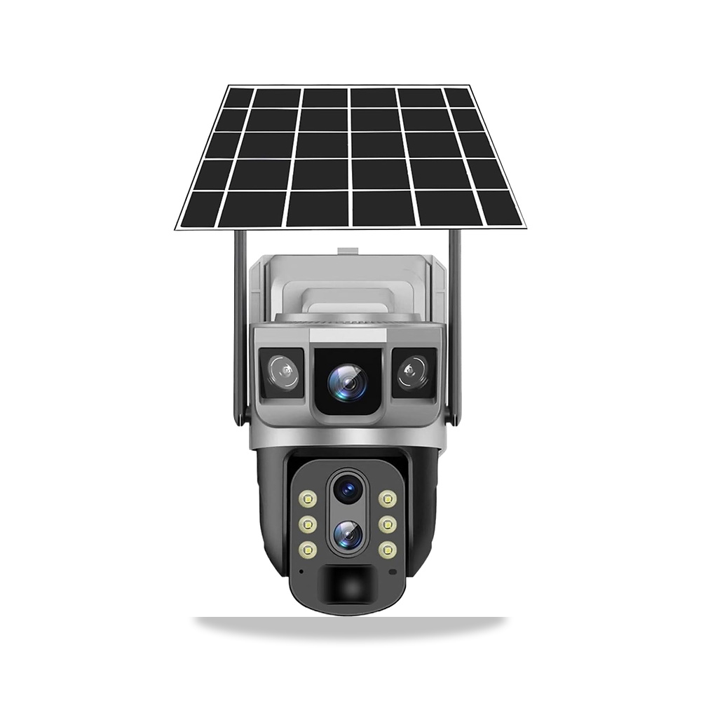 صورة منتج كاميرا مراقبة سي تي في تعمل بالطاقة الشمسية بدقة 4MP و6K و4G وتقريب رقمي 10 اضعاف موديل كاميرا 4g sim - كود الصنف reemco-2027-1527641 - ماركة يباع من خلال reemco - توريد وتصوير حصري لشركة ريمكو القابضة السعودية