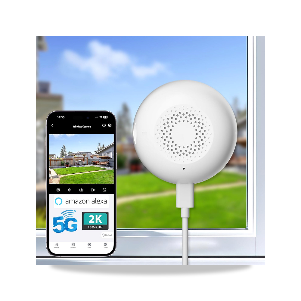صورة منتج كاميرا نافذة 2K من فولميز، قبة داخلية واي فاي 5G و2.4GHz للامان المنزلي مع رؤية ليلية ملونة كاملة، كشف - كود الصنف reemco-2027-1527876 - ماركة يباع من خلال reemco - توريد وتصوير حصري لشركة ريمكو القابضة السعودية