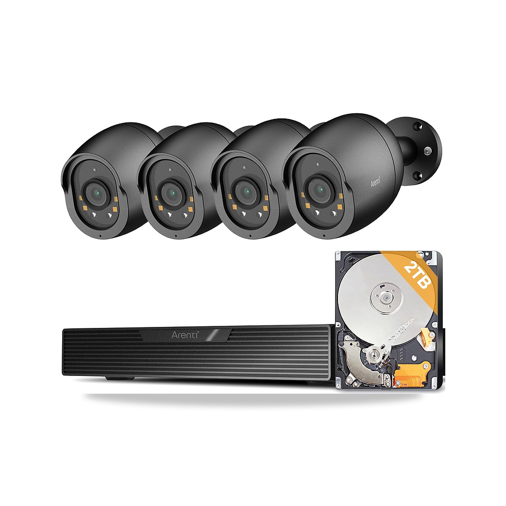 صورة منتج ارينتي نظام كاميرا مراقبة بي او اي، كاميرات خارجية 5MP PoE مع H.265 8CH ان في ار، كشف الذكاء الاصطناعي، صوت - كود الصنف reemco-2027-1527921 - ماركة يباع من خلال reemco - توريد وتصوير حصري لشركة ريمكو القابضة السعودية